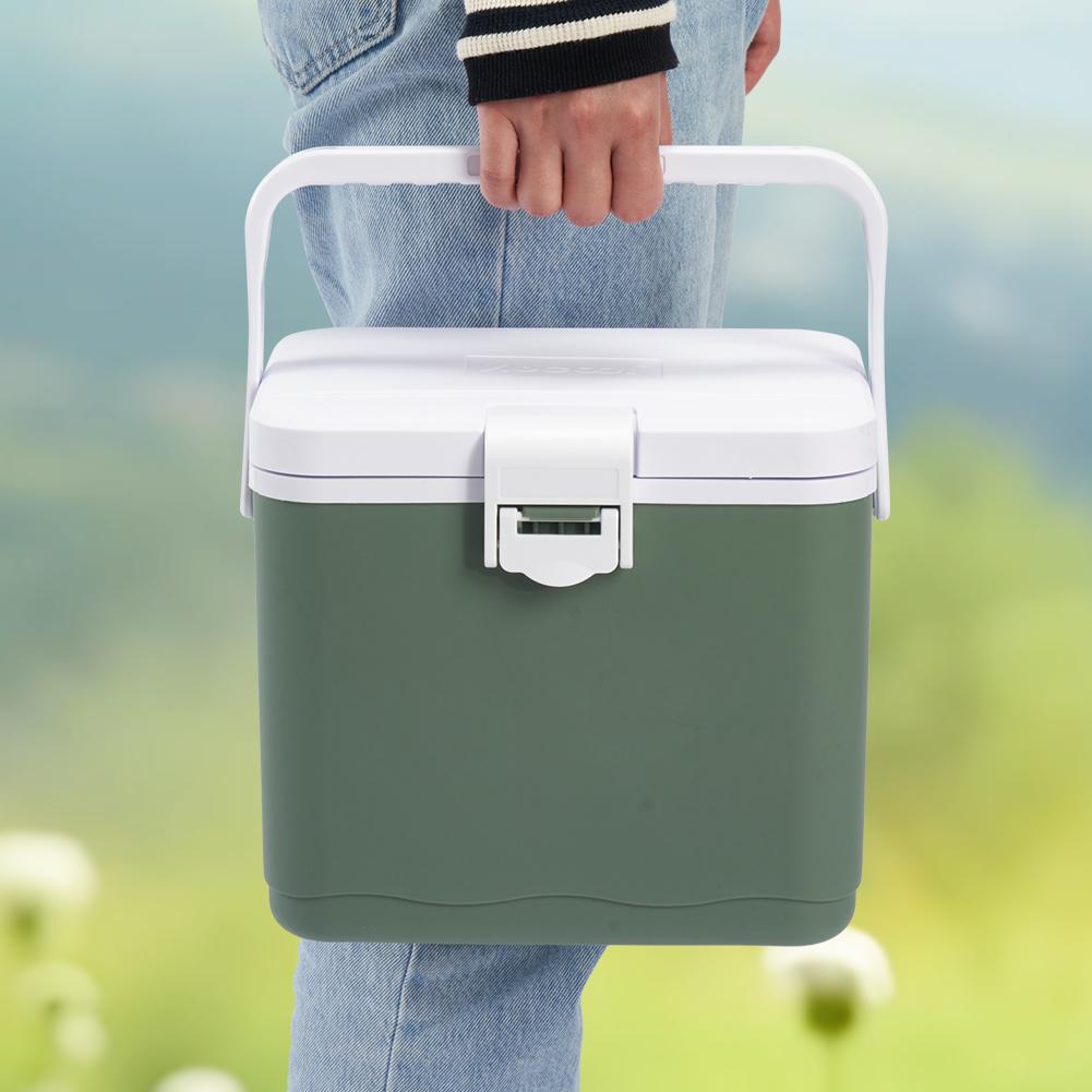 4.5L Insulated Portable Cooler with Handle Picnic Ice Bucket Heat Preservation Food Storage Cooler Box for Beach Picnic