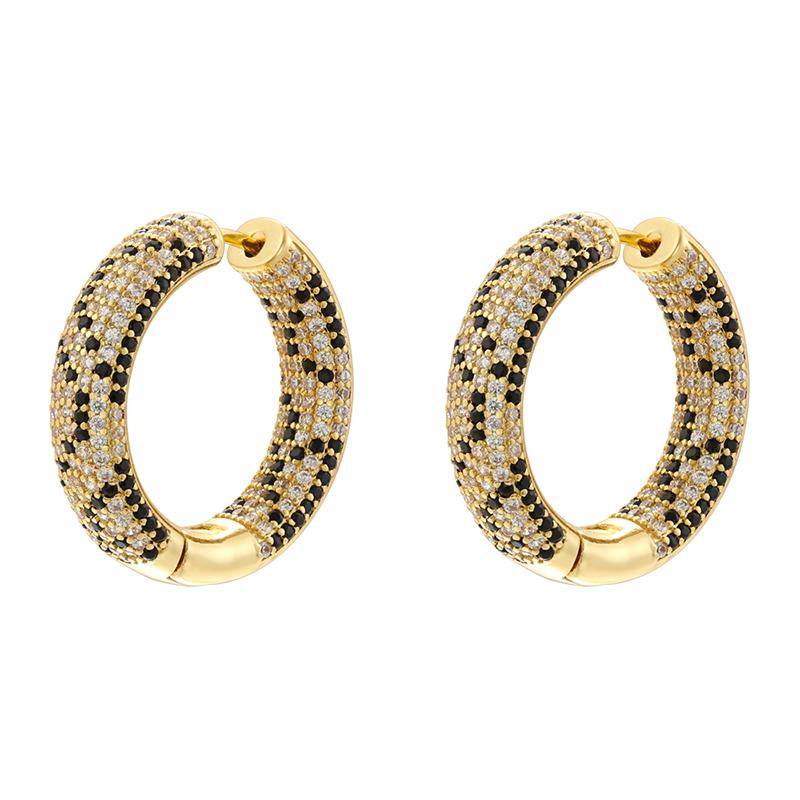 ZHUKOU 4 styles of earrings/studs with zirconia and snake motifs Atmospheric and glamorous earrings for women: VE1321-VE1324