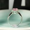 Romantic Inlaid Pink Diamond Engagement Ring Gemstone Rings for Women Fashionable and Elegant Wedding Jewelry Adjustable
