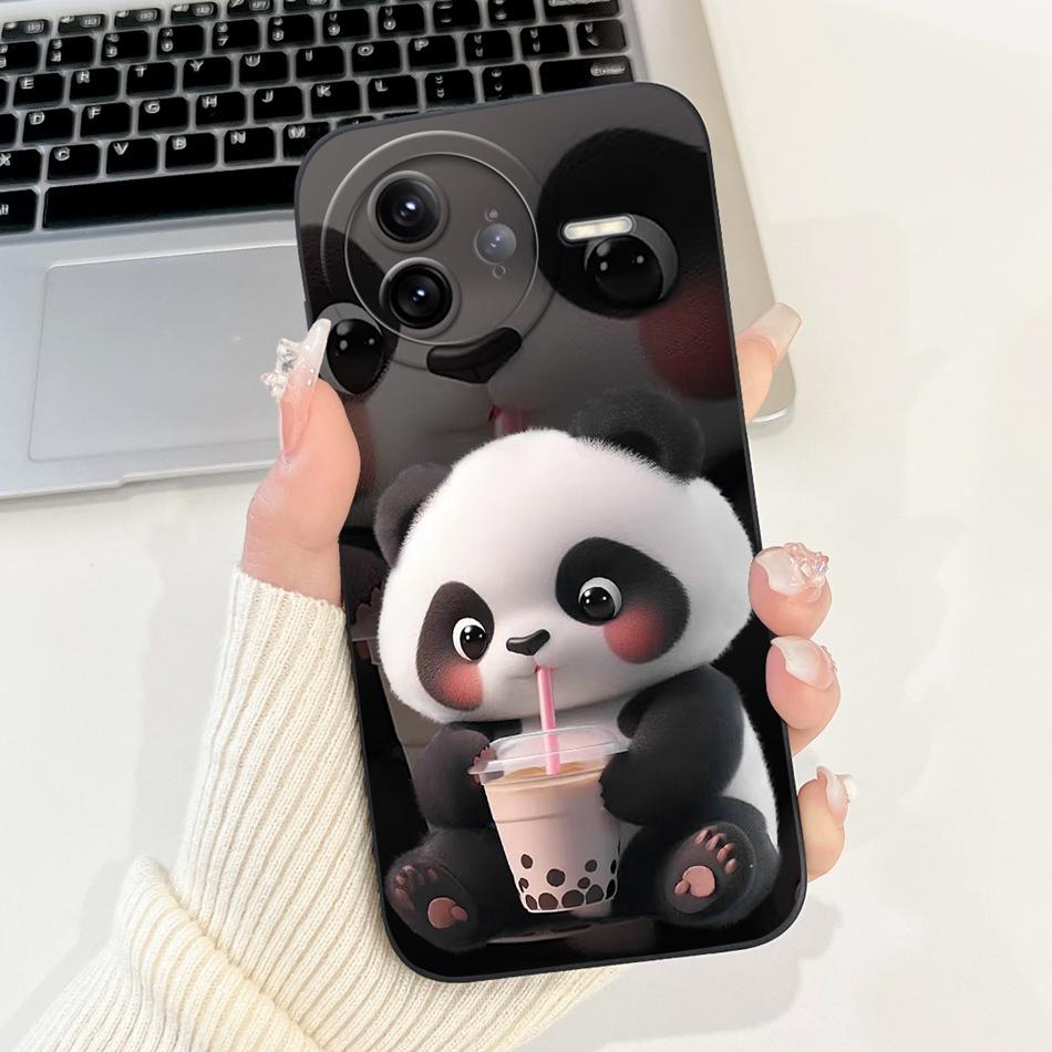 Для Xiaomi Poco F7 Ultra / Poco F7 Pro Милый Кот Панда Мультяшный Чехол для Телефона Для Poco F7ultra F7Pro Мягкий Силиконовый Ударопрочный Чехол