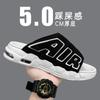 Fashion Graffiti Men's Summer Sandals Outdoor Thick Sole Versatile Beach Anti Slip Shoes Breathable Men's Designer Open-Toe Slippers