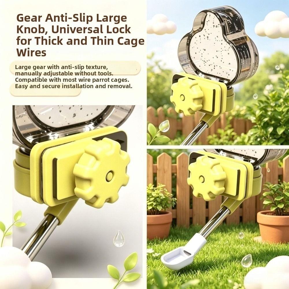 Leak Proof Automatic Bird Water Dispenser Drip Free Vertical Bird Cage Drinking Feeder Gravity Fed Cloud Shaped