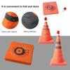 40/50/60СМ Складной конус дорожной безопасности Многоцелевой выдвижной дорожный конус со светоотражающим воротником Строительство Дорога Парковка Вождение Практика
