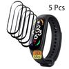 Закаленное стекло для Xiaomi Mi Band 8 7 6 Защитное стекло Miband 5 4 3 Умный браслет Полный защитный чехол для Mi 8 7 Pro