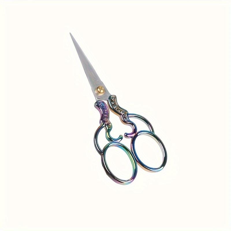 1pc, Premium Stainless Steel Vintage Sewing Scissors - Perfect for Fabric Cutting, Embroidery, Cutting and Paper Art Scissors