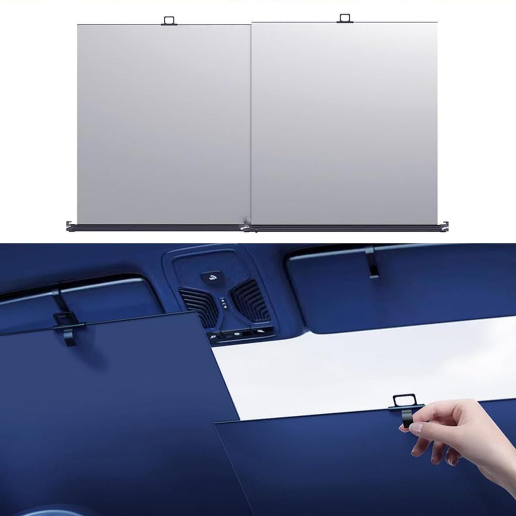 Pantress Car Suction Cup for Light UV UV Car Heat Adjustable Compact Universal Compatible with Summer Car Windshield Car Sunshade Roll-Up Sunshade,