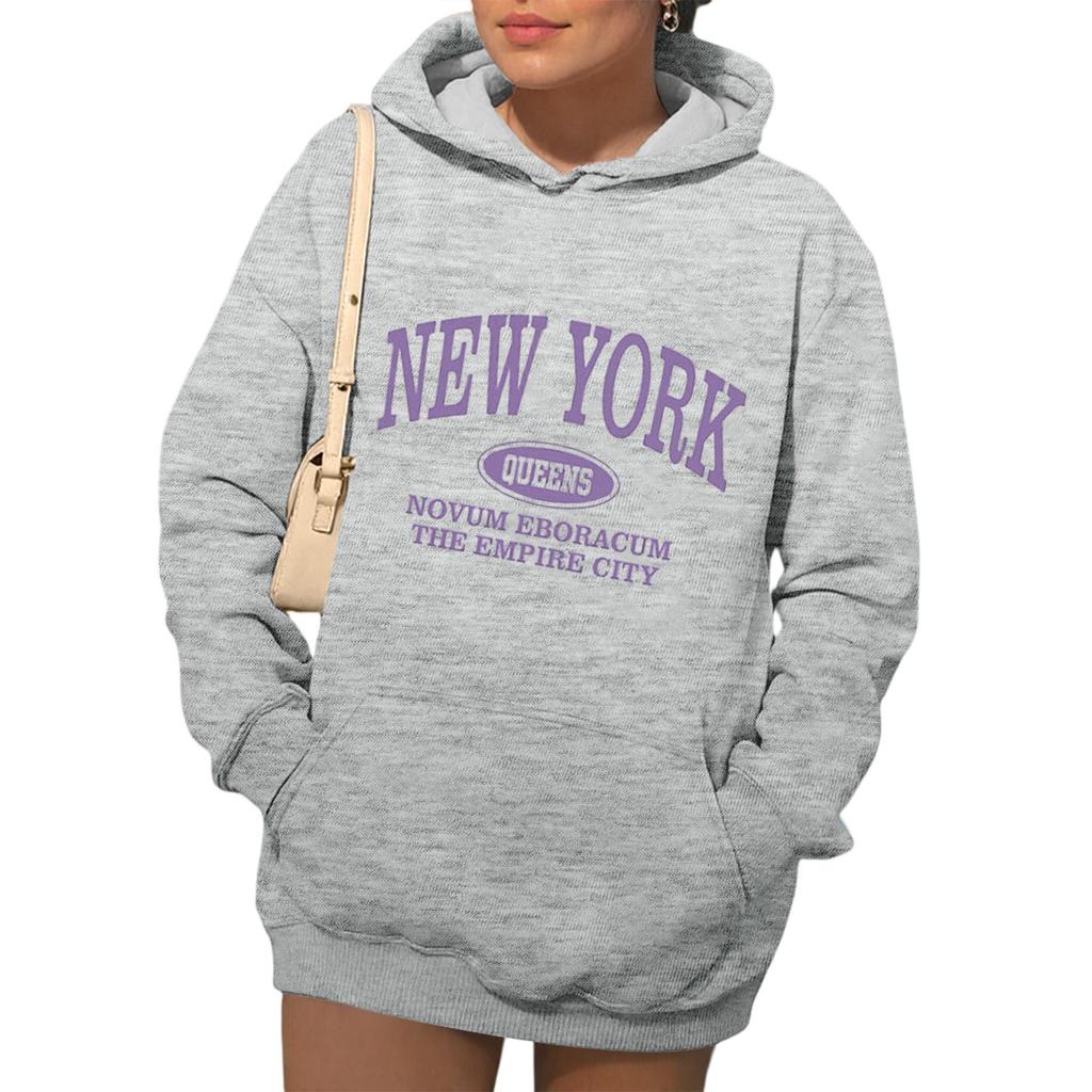 Womens Hoodies Fall Fashion Sweatshirts Printed Casual Long Sleeve Loose Sweatshirt Fall Hoodie Sweatshirt