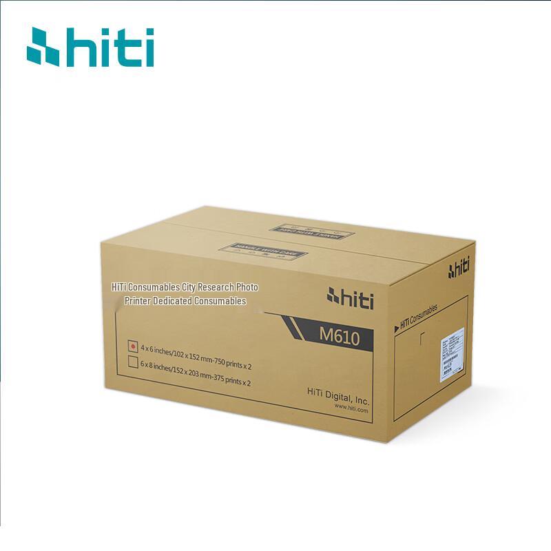 Фотобумага и лента HiTi M610 для сублимационной печати, вилка CN (адаптер в комплекте)