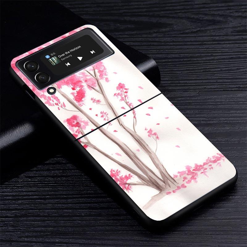 Чехол для телефона Samsung Z Flip 7 с изображением вишневого дерева для Samsung Z Flip 6 5 4 3 5G Galaxy ZFlip7 ZFlip4 ZFlip5 ZFlip6 ZFlip3 Чехол для телефона 4 Z