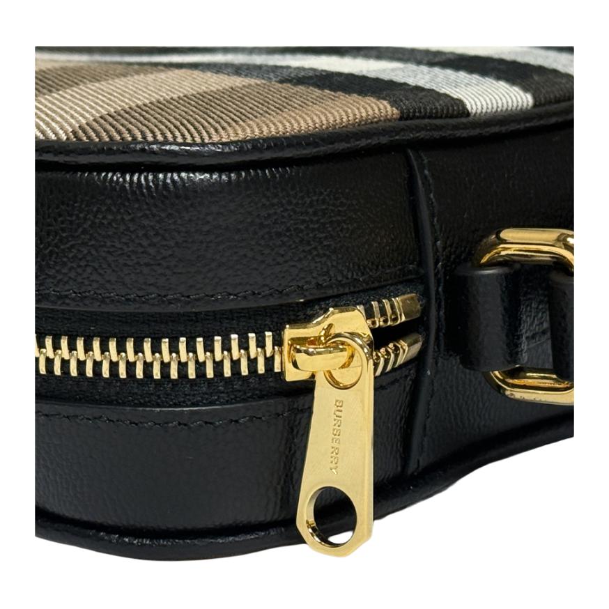 Burberry Логотип Хлопковая Сумка на Плечо Маленькая Женские сумки Черный 81140741