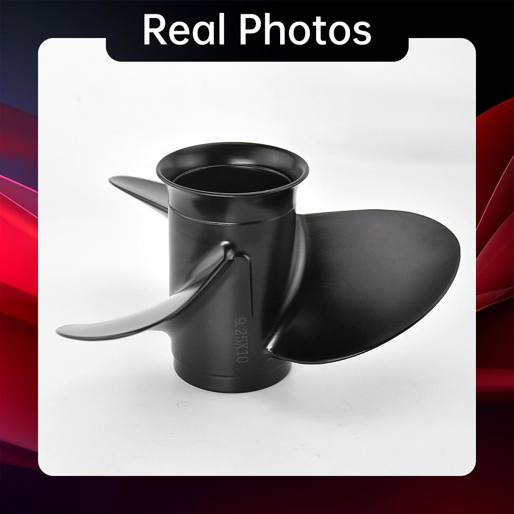 Подвесной гребной винт для Tohatsu Mercury 9,9 л.с. 15 л.с. 20 л.с. 9,25*10 Лодочный винт из алюминиевого сплава 3 лезвия 14 шлицев часть морского двигателя