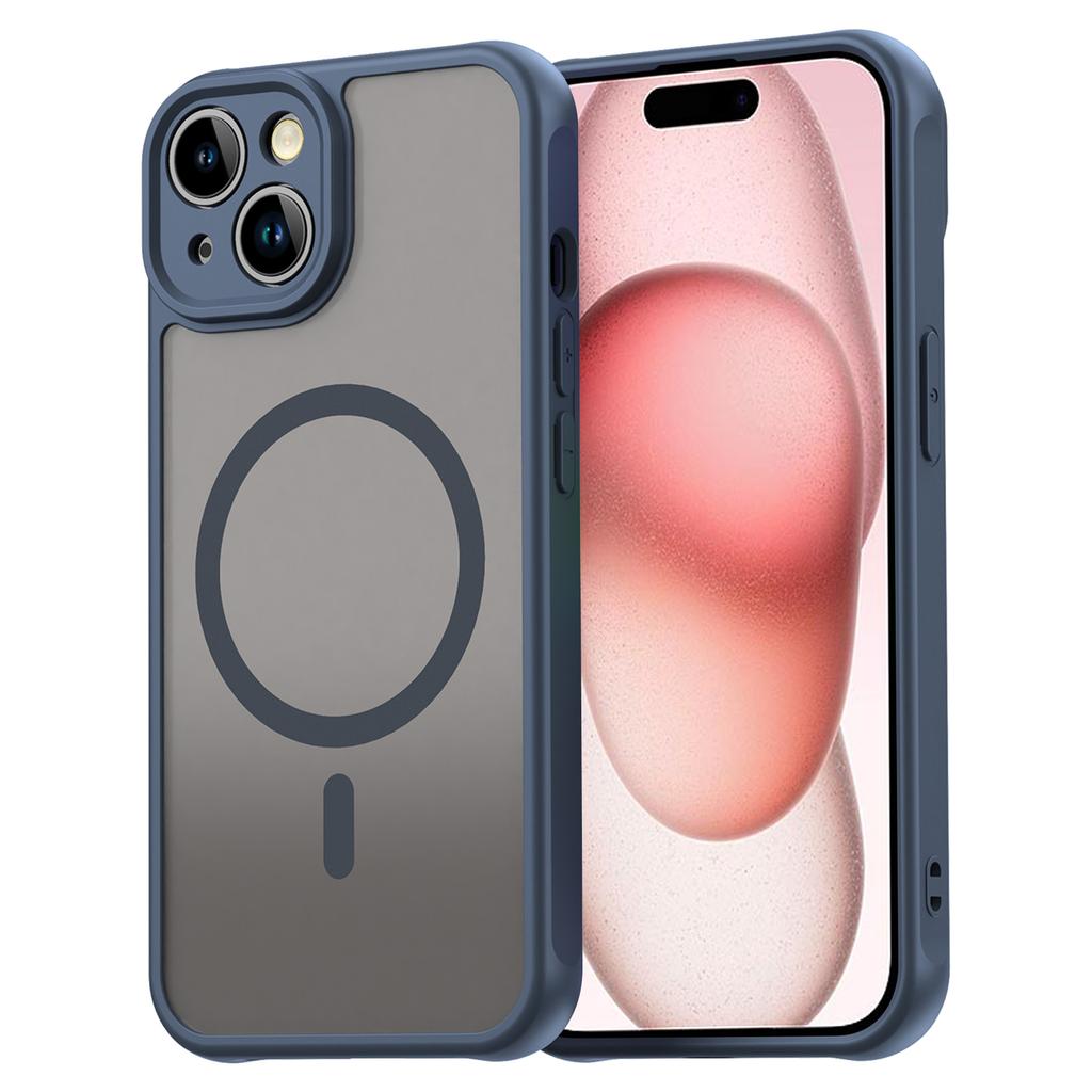 Чехол для iPhone 15 Совместимый с MagSafe Противоударный Чехол для телефона из ПК + ТПУ