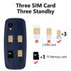 SERVO Q3308Pro 3 SIM Card Mini Mobile Phone Bluetooth Dial Magic Voice FM Call Recorder 1.33inch Small Pocket Button Cell Phones
