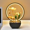 Iron Art Light Luxury Small Desktop Water Circulator - Modern Home and Office Decor Ornament