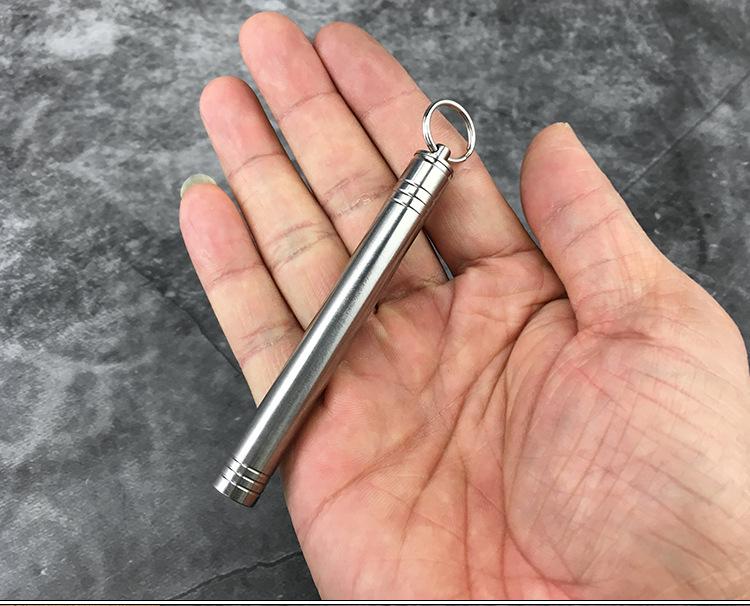 Водонепроницаемый титановый держатель для зубочисток с зубочистками из сплава TC4 для кемпинга и использования на открытом воздухе – Портативный и герметичный контейнер