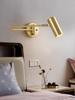 Minimalist Dual-Swing Arm Wall Lamp with LED Adjustable Light for Bedroom or Study