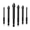 6 PCS Universal Drill Bit Set Carbide Drill Bit Multifunctional Drill Bits  Glass Ceramic Full