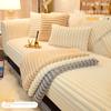 Winter Thickened Rabbit Plush Sofa Cushion Sectional Couch Covers Sofa Slipcover Chaise Lounge Cover for Pets Dog Cat