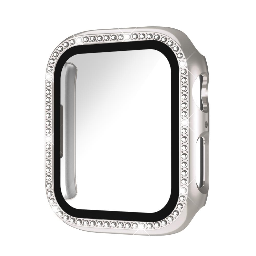 Case for Apple Watch Series 12 (42mm) featuring a screen protector (PC + tempered glass)
