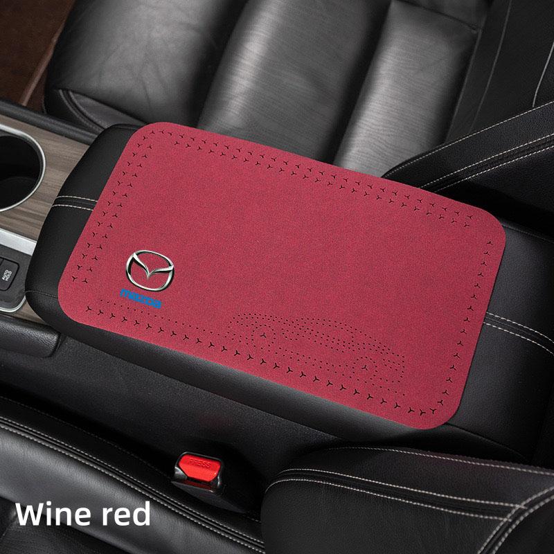 Leather Car Armrest Mat Universal Interior Auto Armrests Storage Box Mats for Mazda 3 bk bl 323 Axela Atenza CX-3 CX-4 CX5 CX-7 BM7