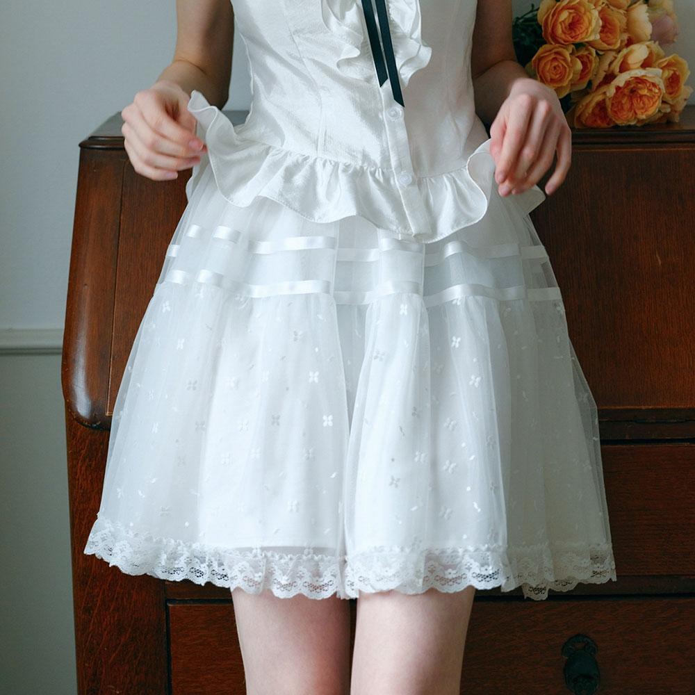 Ceme Adu Cest_Fairy Lace Banding Skirt