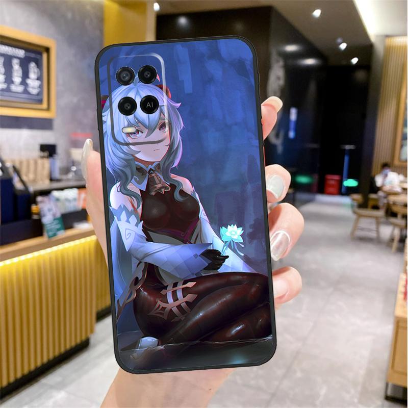 Чехол Ganyu Genshin Impact для Oppo A96 A76 A16 A17 A18 A60 A80 A40 A38 A58 A78 A98 A94 A74 A54 A15 A57 A77 A5 Pro