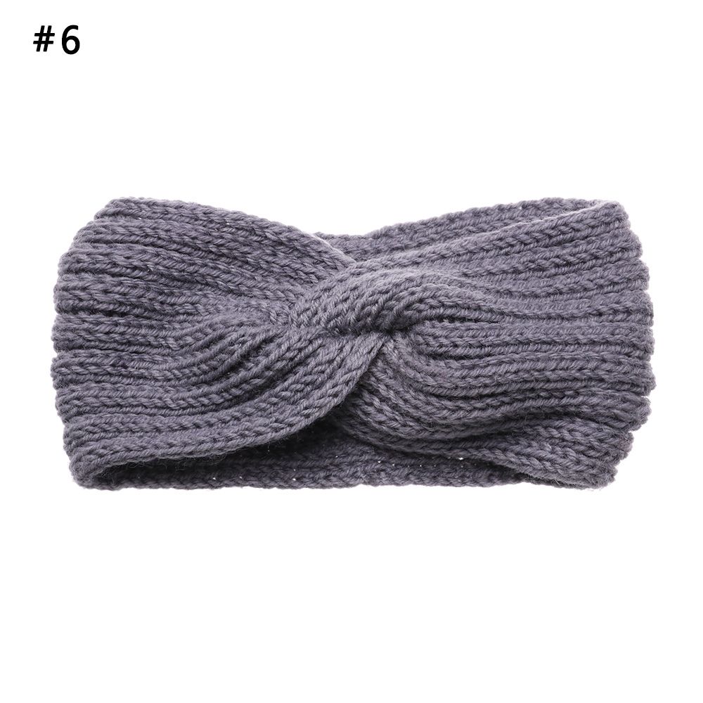 Теплые аксессуары для волос Женские плетеные повязки на голову с перекрестом Крючком Тюрбан Вязаные головные уборы Повязка на голову