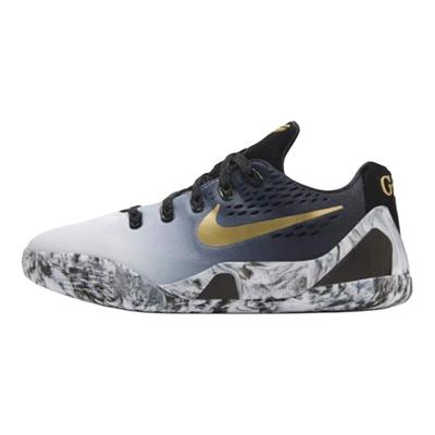 Детские кроссовки Kobe 9 EM GS Mambacita черные белые металлик-золото FV3607-002