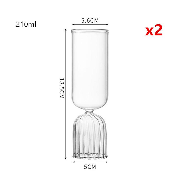 Новая юбка из водорослей, стеклянная чашка для коктейля, современная минималистичная стеклянная посуда, флейты для шампанского, чашка для сока, кружка для пива, чашка для завтрака, молока