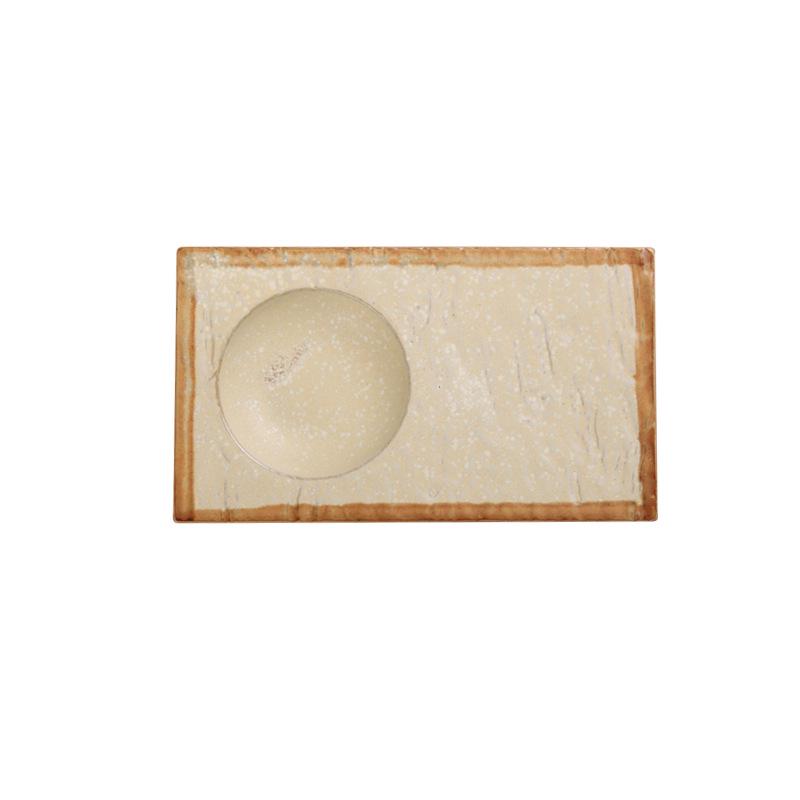 Японская минималистичная керамическая тарелка для суши и пельменей - Изысканный подглазурный дизайн