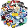 50 Programmer Development Graffiti Stickers: Waterproof for Laptops, Skateboards, Luggage.
