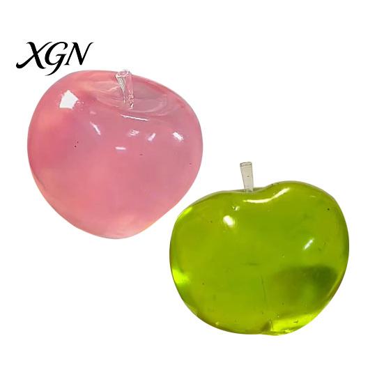 Fruit Stress Relief Toy Clear Squeeze Anxiety Soft Stretch Shapeable Anti Ball Transparent Sensory Fidget Party
