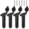 4 PCS Kayak Fishing Rod Holders with Cap Cover Boat Fishing Tackle Accessory Tool Accessory Tool