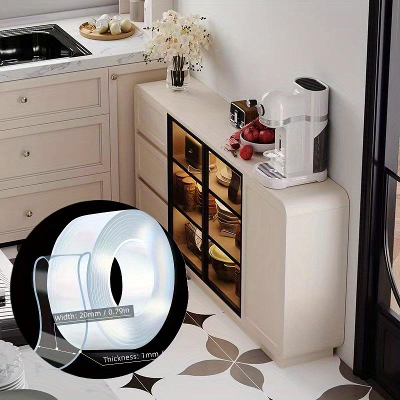 Сверхпрочная силиконовая нано двусторонняя лента, многоразовая, не оставляющая следов и моющаяся, прочные клейкие полоски для дома, офиса и автомобиля