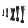 550Pcs Nylon Cable Zip Ties Assortment Set Self Locking Electric Wire Ties for Outdoor Indoor Black