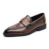Men Classic Loafers Men Comfortable Fashionable Brand Small Leather Shoes for One Foot Men Gentlemen Social Shoes In Sizes 38-46