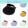 Uv Solid Color Protection Breathable Caps Adjustable Wide Brim Outdoor Hats