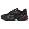 Stamina V2 Mecha Shoes II Синтетическая кожа Удобные Универсальные Низкие Папины кроссовки Женская кроссовка Черный Красный 149514-BKRD