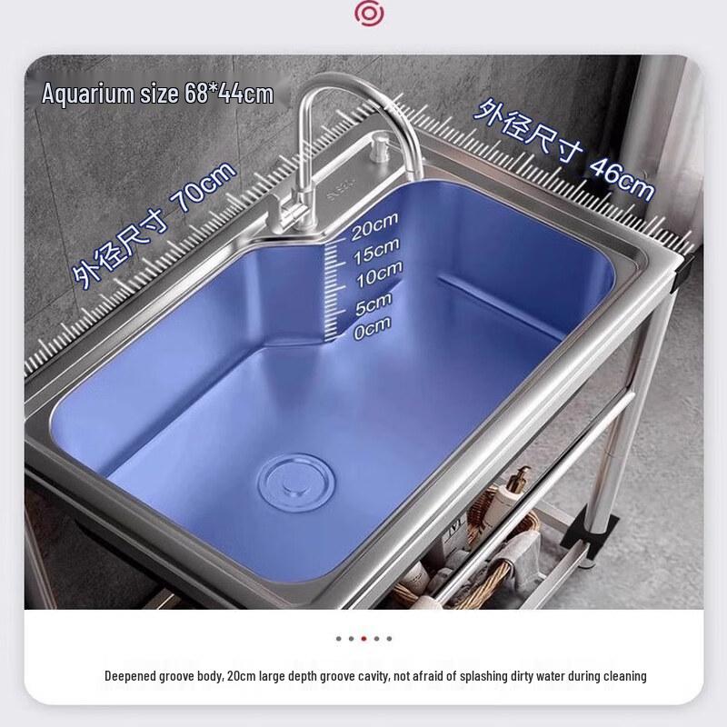 Tejufu 304 Stainless Steel Kitchen Sink with Faucet