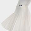 Fila Мода Простая Классическая Универсальная Теннисная Плиссированная Юбка Шорты Женские юбки Облако-Гриб-Белый F11W439306FWT