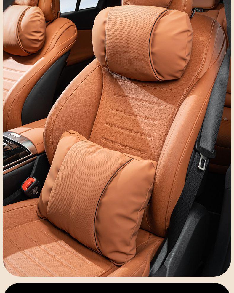 Compatible with car headrests, backrests, S-Class Maybach M9 seats, lumbar and neck supports, and car pillows.