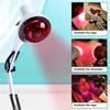 150W Infrared Heat Lamp Therapy Light - 360° Adjustable Clamp E27 Bulb for Muscle Pain Relief Home Physical Therapy