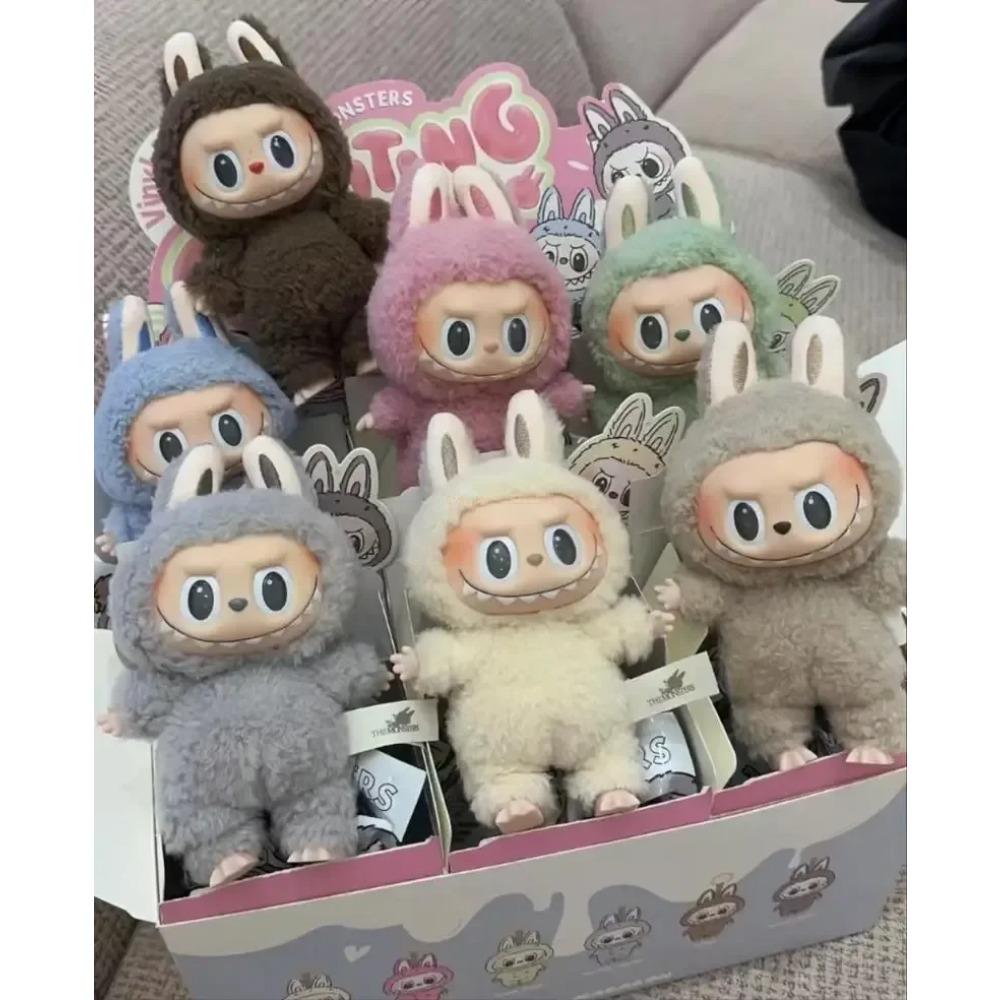 Горячая Labubu The Monsters Blind Box Toys Cardiac Macarone Mysterious Surprise Box Guess Bag Figure Model Bag Keychain Gifts