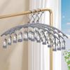 10 Clips Stainless Steel Sock Clip Pace-Saving Arc Sock Drying Rack Windproof Non-slip Clothes Rack Underwear Clip Towel Hanger