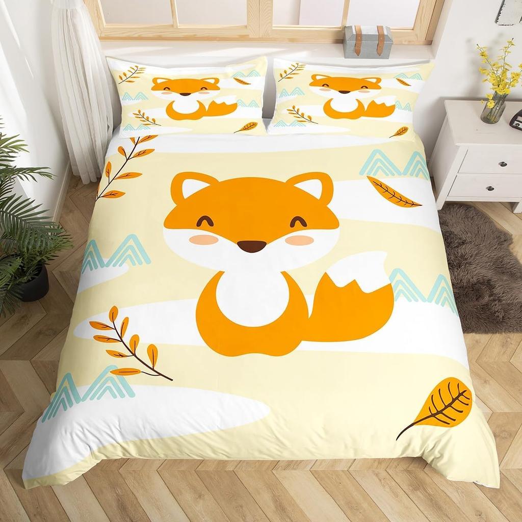 Новый милый пододеяльник с фермерскими животными размера кинг, мультяшный пододеяльник с овечками для детей, мальчиков, девочек, подростков, милый животный комплект постельного белья, набор из 3 предметов