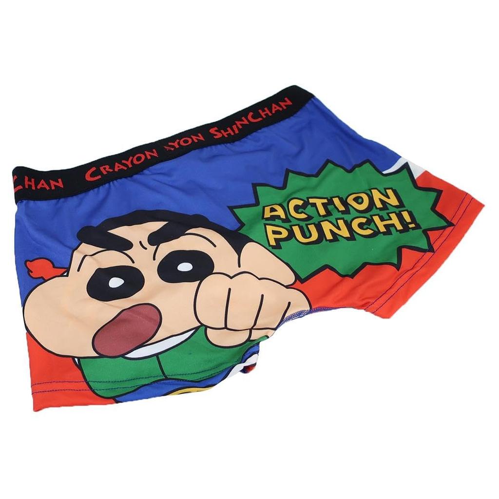 Small Planet Трусы-боксеры с принтом Crayon Underwear, размер M, Син-тян, мужские трусы, Син-тян,
