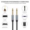 1/4 Inch Guitar Cable 6.35mm To 6.35mm Instrument Cord 1/4" Mono TS Connection Line for Amplifier Speaker Microphone