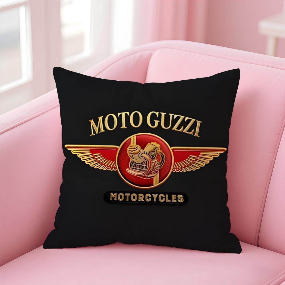 Классический итальянский бренд MMoto Guzzi Наволочка для подушки Короткий плюш Невидимая молния Комната Диван Чехол на подушку
