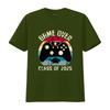 Class of 2025 Retro Gaming Graduation T Shirt Game Over Geeky Graduate Vintage Gamer Funny vintage Washed Versatile Breathable