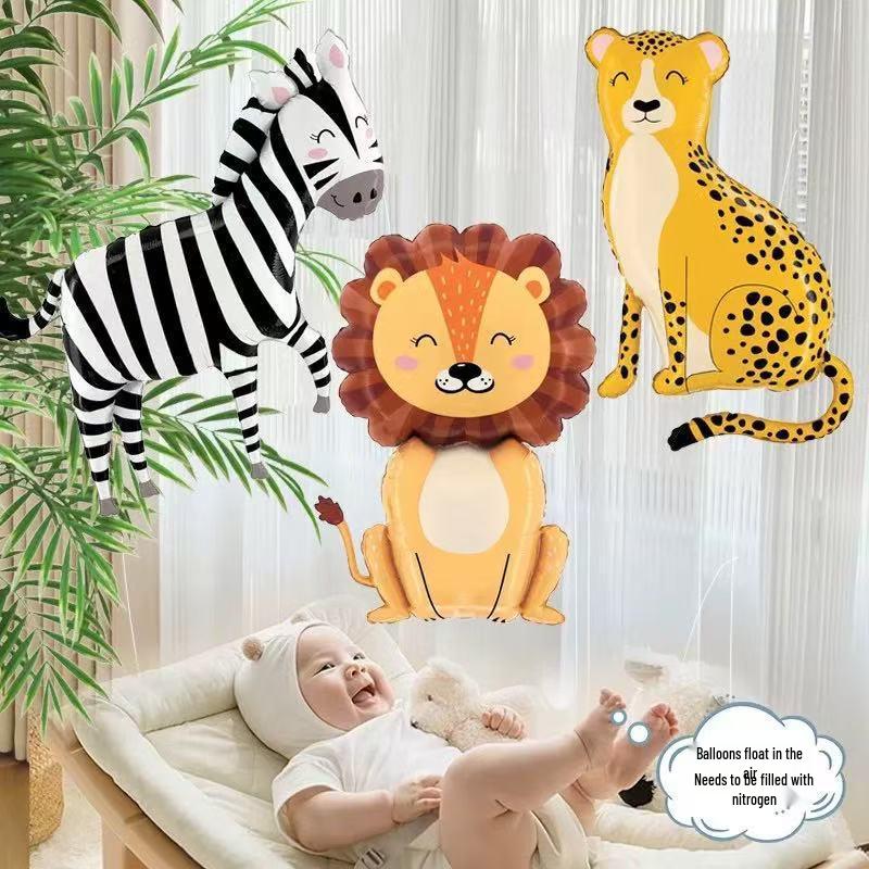 Гелиевые шары с мультяшными животными и фруктами для отслеживания ребенка